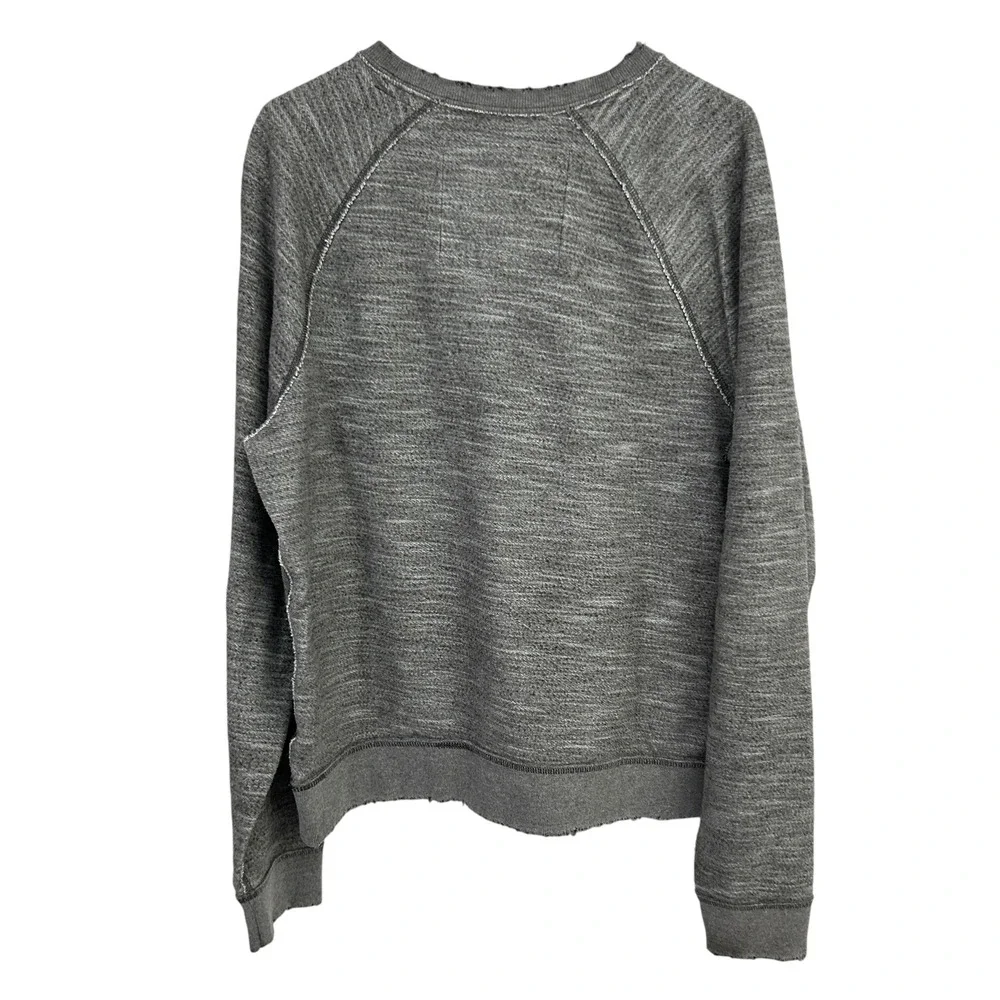 Abercrombie Muscle Inside Out Sweatshirt Large Gray Reverse Seam Y2K Mallcore